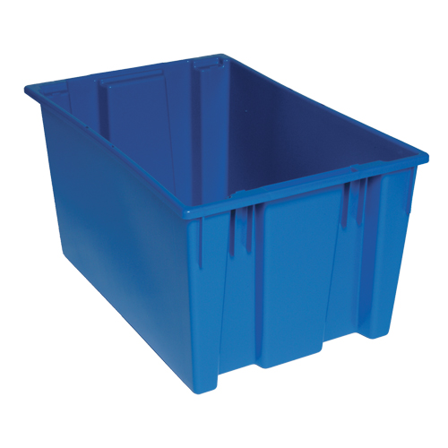 Stack & Nest Totes, 15" x 29.5" x 19.5", Blue M & M Nord Ouest Inc