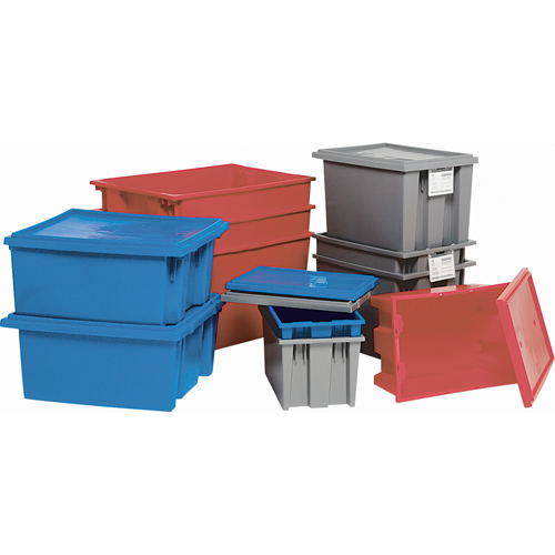 Stack & Nest Totes, 15" x 29.5" x 19.5", Blue M & M Nord Ouest Inc
