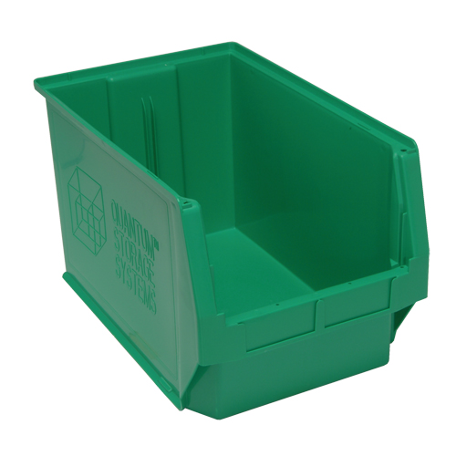 Giant Stacking Containers, 12.375" W x 19.75" D x 11.875" H, Green M & M Nord Ouest Inc