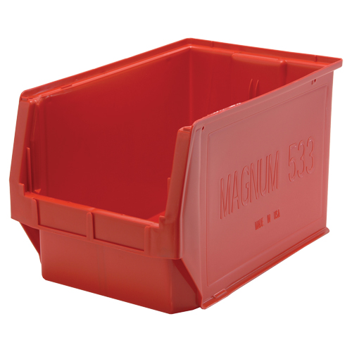 Contenants g&eacute;ants empilables, 18,375" la x 19,75" p x 11,875" h, Bleu M & M Nord Ouest Inc