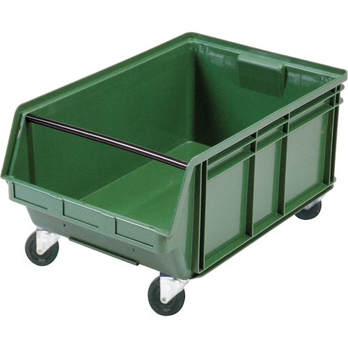 Mobile Giant Stacking Bin, 11-7/8" H x 18-3/8" W x 29" D, 150 lbs. Capacity, Green M & M Nord Ouest Inc