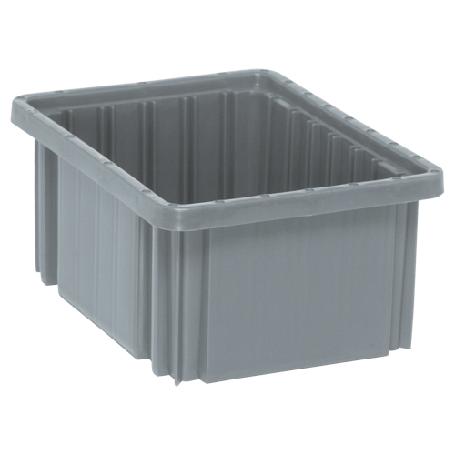 Contenants Divider Box, Plastique, 10,9" la x 8,3" p x 5" h, Gris M & M Nord Ouest Inc