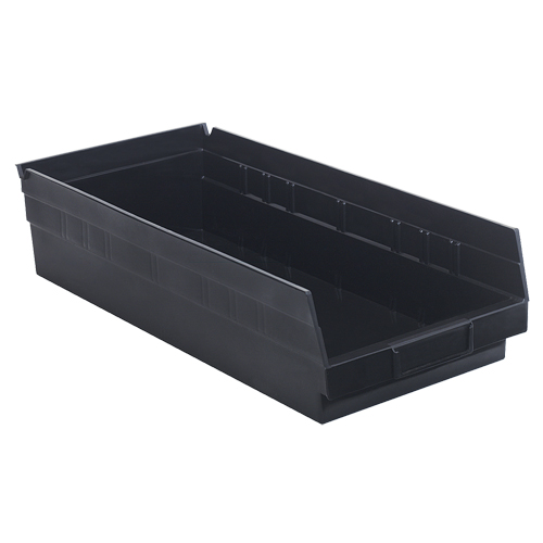 Bac pour &eacute;tag&egrave;re &eacute;conomique, 8-3/8" la, 4" h x 17-7/8" p, Noir M & M Nord Ouest Inc