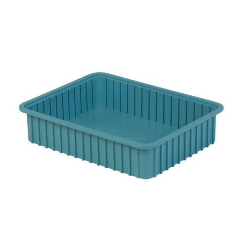 Contenants Divider Box, Poly&eacute;thyl&egrave;ne, 22,4" la x 17,4" p x 5" h, Bleu p&acirc;le M & M Nord Ouest Inc