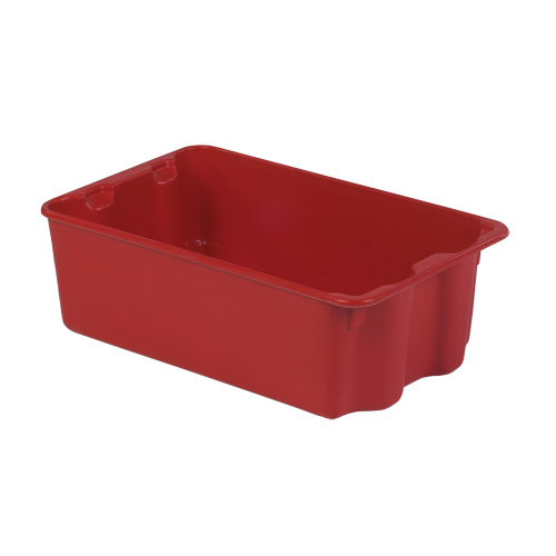Polylewton Stack-N-Nest&reg; Containers, 7.9" x 24" x 14.1", Red M & M Nord Ouest Inc