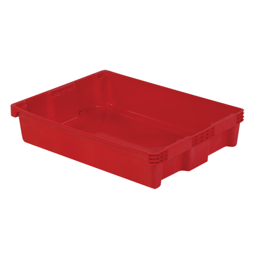 Contenants Stack-N-Nest Polylewton, 6,1" x 29,6" x 22,4", Rouge M & M Nord Ouest Inc