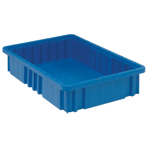 Contenants Divider Box, Plastique, 16,5" la x 10,9" p x 3,5" h, Bleu M & M Nord Ouest Inc