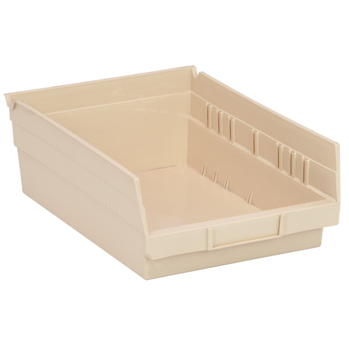 Bac pour &eacute;tag&egrave;re &eacute;conomique, 8-3/8" la, 4" h x 11-5/8" p, Ivoire M & M Nord Ouest Inc