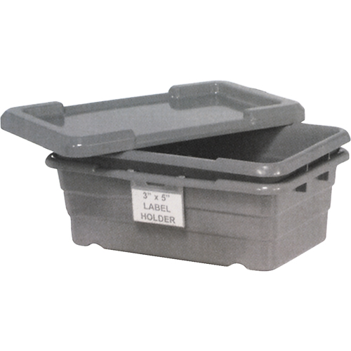 Bacs empilables en crois&eacute;, 16" la x  p x 8,5" h, Gris M & M Nord Ouest Inc