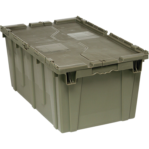 Box Transfer with Lid, 12.5" x 16.5625" x 27.3125", Grey M & M Nord Ouest Inc