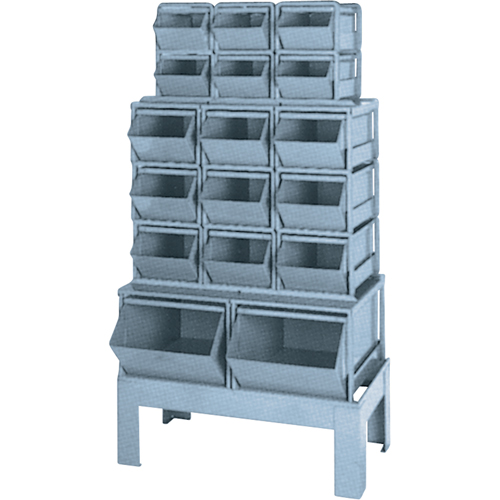 Combinaisons de bacs &agrave; assembler, Cap. 1000 lb, 33-1/2" la x 19 1/2" p x 54-1/4" h, Bleu M & M Nord Ouest Inc
