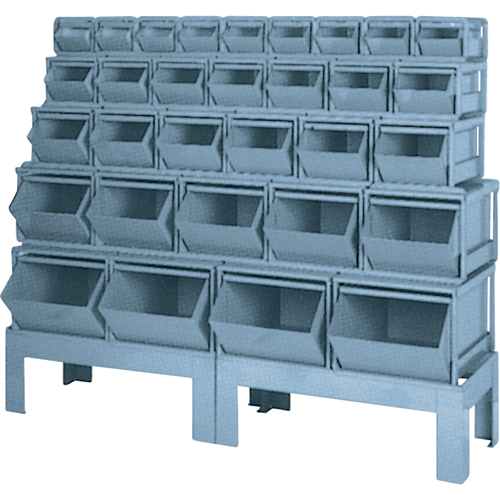 Combinaisons de bacs &agrave; assembler, Cap. 1000 lb, 68" la x 19-1/2" p x 55 1/4" h, Bleu M & M Nord Ouest Inc