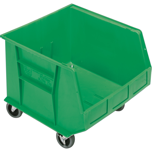 Mobile Bin, 14" H x 16-1/2" W x 18" D, 75 lbs. Capacity, Green M & M Nord Ouest Inc