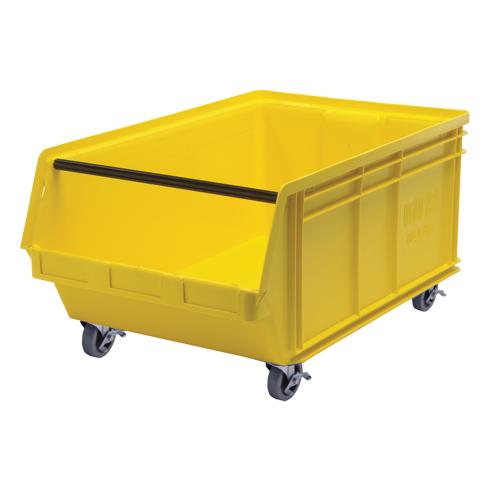 Bac mobile MAGNUM, 14-7/8" ha x 18-3/8" la x 29" p, Capacit&eacute; de 150 lb, Jaune M & M Nord Ouest Inc