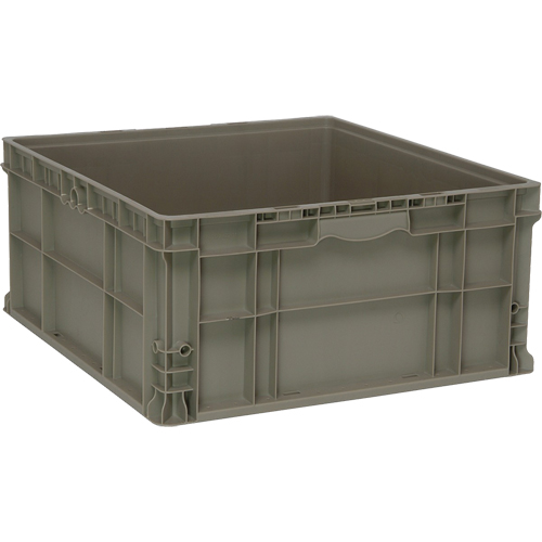 Contenant empilable, 22,5" la x 22,5" p x 11" h, Gris M & M Nord Ouest Inc
