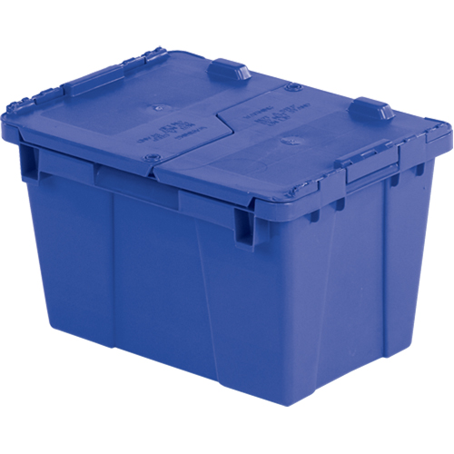 Contenants de distribution Flipak en plastique poly&eacute;thyl&egrave;ne (PE), 15,2" x 10,9" x 9,7", Bleu M & M Nord Ouest Inc