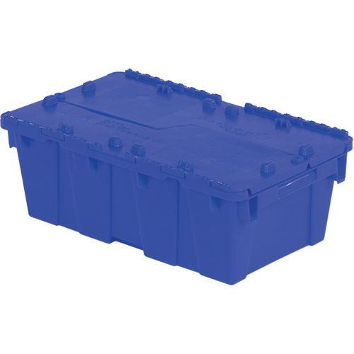Flipak&reg; Polyethylene Plastic (PE) Distribution Containers, 19.7" x 11.8" x 7.3", Blue M & M Nord Ouest Inc