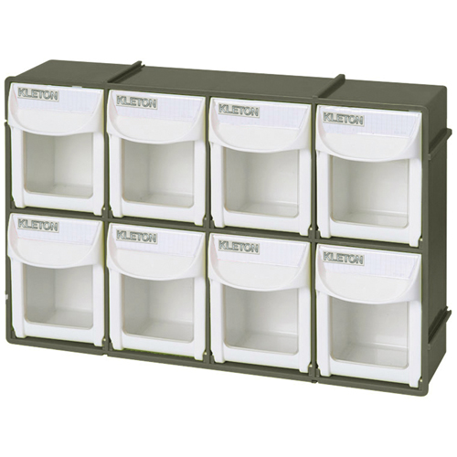 Bac basculant robuste, 11-3/4" la x 2-3/4" p x 7-7/8" h, 8 tiroirs M & M Nord Ouest Inc