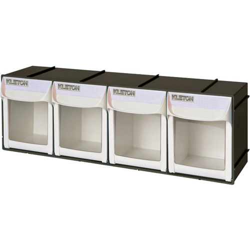 Bac basculant robuste, 23-1/2" la x 5-1/2" p x 7-7/8" h, 4 tiroirs M & M Nord Ouest Inc