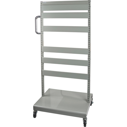 Servante mobile de bacs &agrave; plateaux inclinables - chariot seulement, &agrave; deux c&ocirc;t&eacute;s, 26-1/4" la x 22" p x 57-1/2" h M & M Nord Ouest Inc