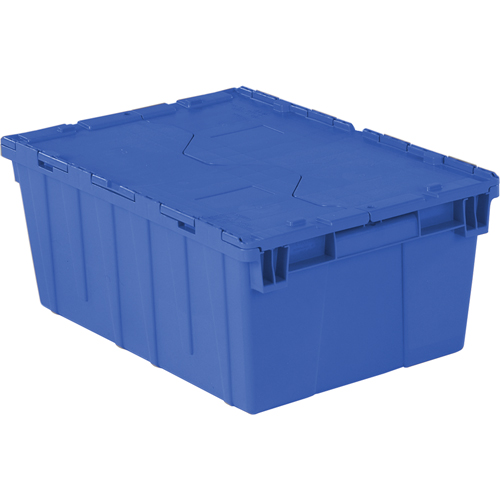 Contenants de distribution Flipak en plastique poly&eacute;thyl&egrave;ne (PE), 21,9" x 15,2" x 9,3", Bleu M & M Nord Ouest Inc