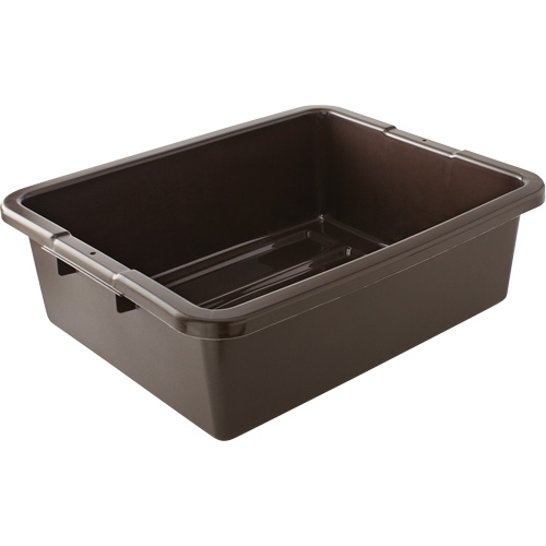 Contenant utilitaire sans compartiments, 7" ha x 21,5" p x 17" lo, Plastique, Brun M & M Nord Ouest Inc