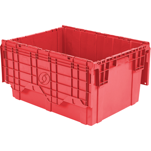 Contenants de distribution Flipak en plastique poly&eacute;thyl&egrave;ne (PE), 27,9" x 20,9" x 15,2", Rouge M & M Nord Ouest Inc