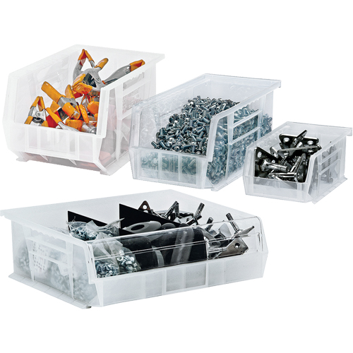 Clear-View Ultra Stack & Hang Bin, 16-1/2" W x 7" H x 14-3/4" D, Clear M & M Nord Ouest Inc
