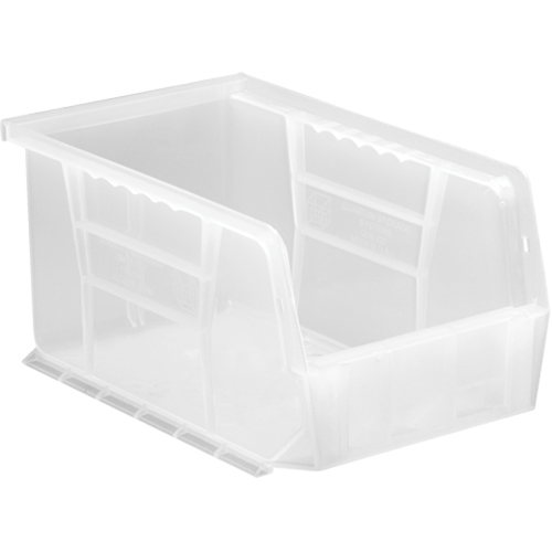 Clear-View Ultra Stack & Hang Bin, 6" W x 5" H x 9-1/4" D, Clear M & M Nord Ouest Inc