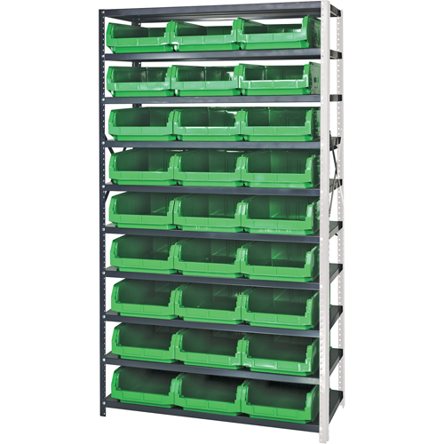 &eacute;l&eacute;ment de rayonnage avec bacs empilables, Acier, Bac Magnum, Capacit&eacute; 650 lb, 42" la x 76" h M & M Nord Ouest Inc