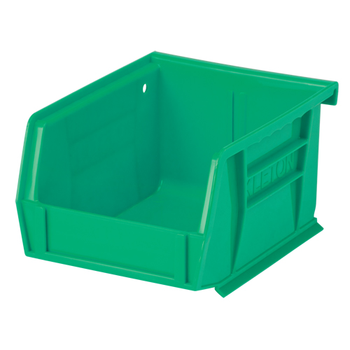 Stack & Hang Bin, 4-1/8" W x 3" H x 5-3/8" D, Green M & M Nord Ouest Inc