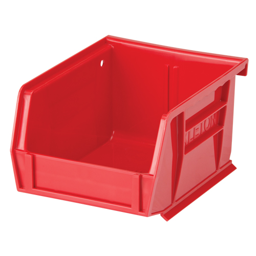 Stack & Hang Bin, 4-1/8" W x 3" H x 5-3/8" D, Red M & M Nord Ouest Inc