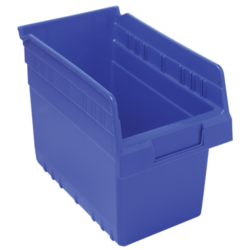 Store-Max Shelf Bins, 6-5/8" W x 8" H x 11-5/8" D, Blue, 44 lbs. Capacity M & M Nord Ouest Inc