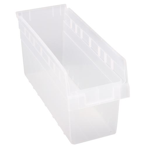 Bacs pour &eacute;tag&egrave;re Store-Max, 6-5/8" la x 8" H x 17-7/8" p, Transparent, Capacit&eacute; 56 lb M & M Nord Ouest Inc