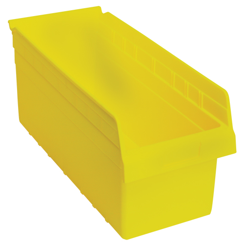 Bacs pour &eacute;tag&egrave;re Store-Max, 8-3/8" la x 8" H x 17-7/8" p, Jaune, Capacit&eacute; 56 lb M & M Nord Ouest Inc