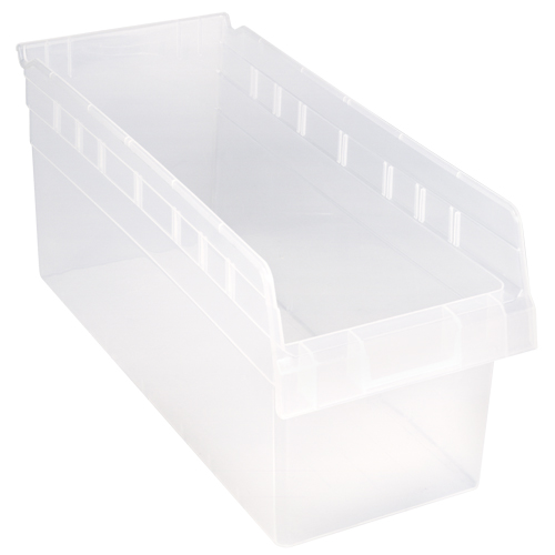 Bacs pour &eacute;tag&egrave;re Store-Max, 8-3/8" la x 8" H x 17-7/8" p, Transparent, Capacit&eacute; 56 lb M & M Nord Ouest Inc