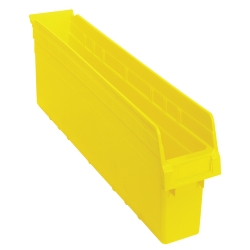 Store-Max Shelf Bins, 4-3/8" W x 8" H x 23-5/8" D, Yellow, 68 lbs. Capacity M & M Nord Ouest Inc