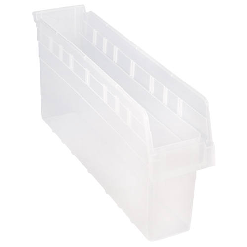 Bacs pour &eacute;tag&egrave;re Store-Max, 4-3/8" la x 8" H x 23-5/8" p, Transparent, Capacit&eacute; 68 lb M & M Nord Ouest Inc