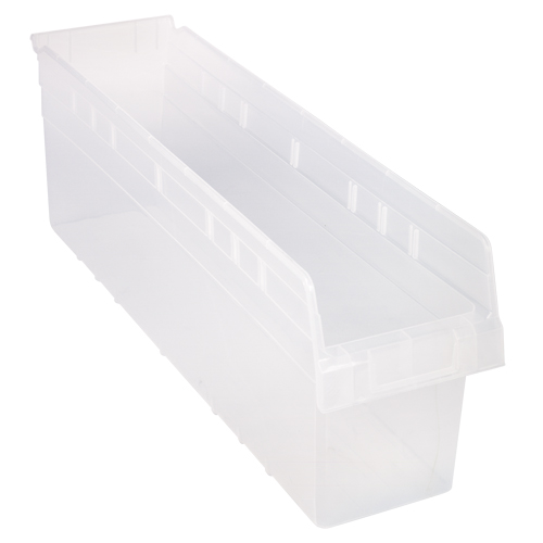 Bacs pour &eacute;tag&egrave;re Store-Max, 6-5/8" la x 8" H x 23-5/8" p, Transparent, Capacit&eacute; 68 lb M & M Nord Ouest Inc