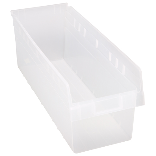 Bacs pour &eacute;tag&egrave;re Store-Max, 8-3/8" la x 8" H x 23-5/8" p, Transparent, Capacit&eacute; 68 lb M & M Nord Ouest Inc