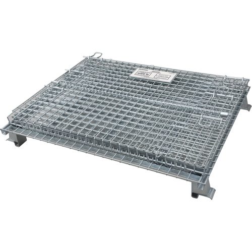 Conteneur repliable en m&eacute;tal grillag&eacute;, 40" la x 48" p x 42" h, Capacit&eacute; de 4000 lb M & M Nord Ouest Inc