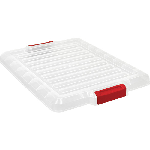 Couvercle pour contenant avec loquet en plastique M & M Nord Ouest Inc