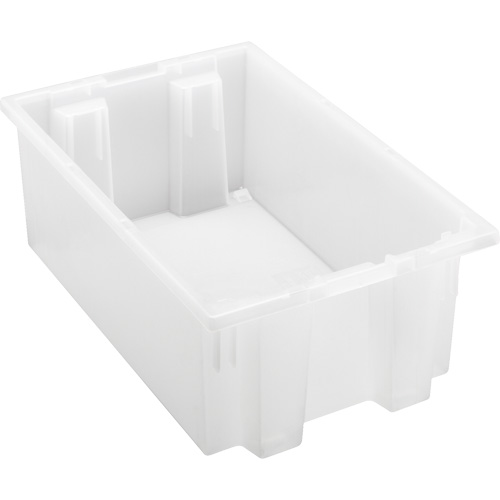 Contenant robuste Stack & Nest, 6" x 11" x 18", Transparent M & M Nord Ouest Inc