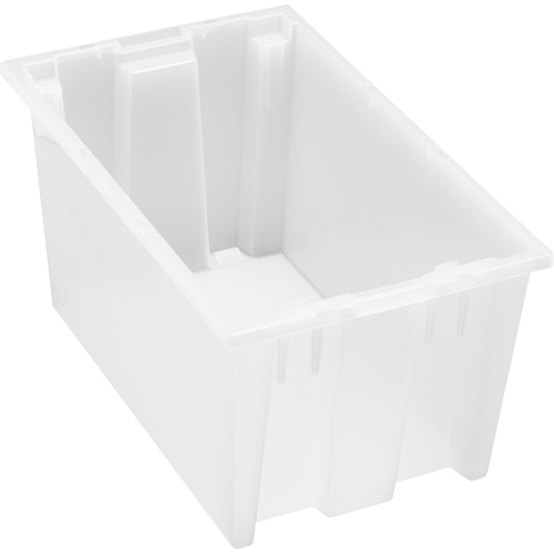 Contenant robuste Stack & Nest, 9" x 11" x 18", Transparent M & M Nord Ouest Inc