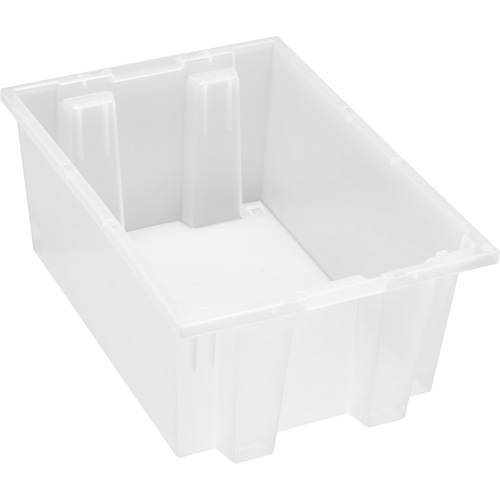 Contenant robuste Stack & Nest, 8" x 13,5" x 19,5", Transparent M & M Nord Ouest Inc