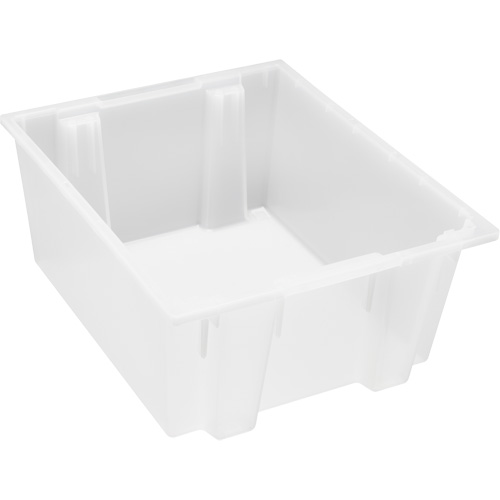 Contenant robuste Stack & Nest, 10" x 19,5" x 23,5", Transparent M & M Nord Ouest Inc