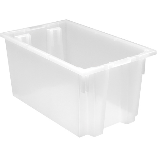 Contenant robuste Stack & Nest, 12" x 19,5" x 23,5", Transparent M & M Nord Ouest Inc