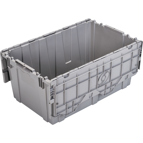 FP243C FliPak Nestable Tote, 26.9" x 16.9" x 12.1", Grey M & M Nord Ouest Inc