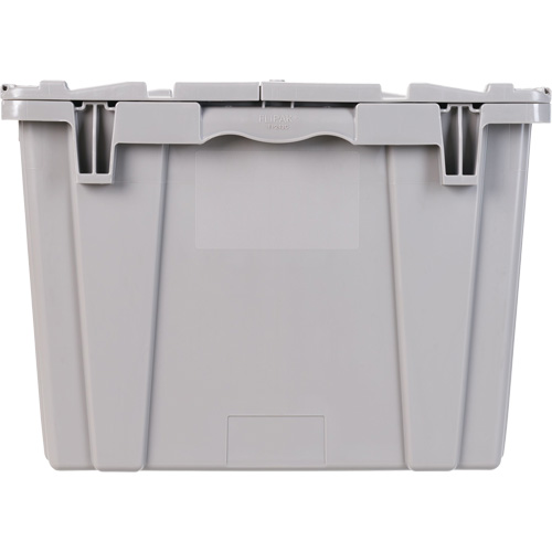 FP243C FliPak Nestable Tote, 26.9" x 16.9" x 12.1", Grey M & M Nord Ouest Inc