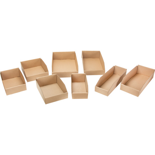 Boîtes profondes en carton ondul&eacute;, 5-3/4" la x 17-1/4" p x 4-1/2" h, Beige M & M Nord Ouest Inc